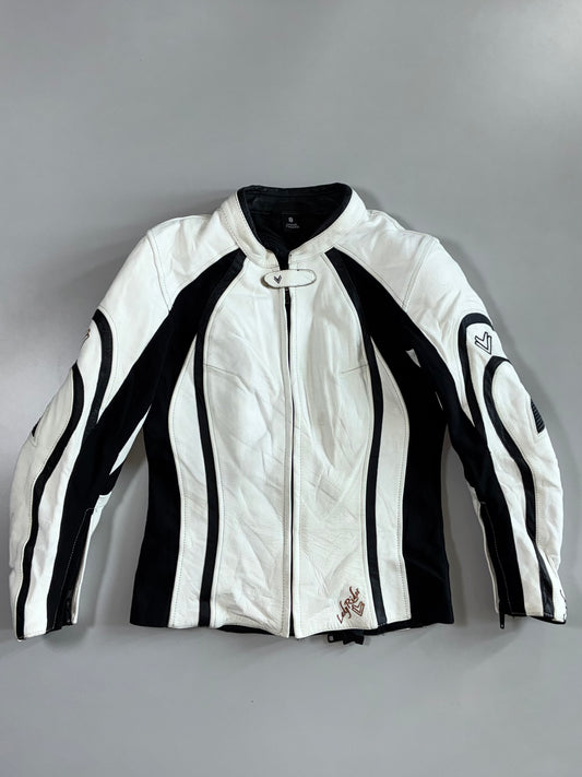 Frank Thomas Lady Rider Real Leather Moto Jacket (XS)