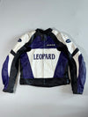 Leopard Motorsports Purple & White Leather Racer Padded (XL)