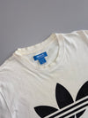 Adidas Originals | White Trefoil Abstract Print Tee (M)