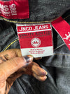 Y2K JNCO Black Wash Carpenter Jeans (W:36) (L:47)