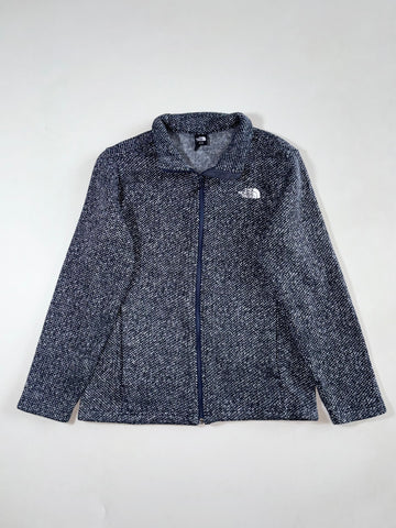 Vintage The North Face Navy Knit Fleece Zip-Up Jacket Women’s (M)