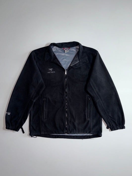 Arc’teryx Bird Logo Fleece Full-Zip Jacket Black  Zip pockets, mesh lined (L)