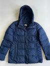 The North Face Women’s 550-Fill Down Quilted Hooded Puffer Winter Jacket Navy Woman (L/XL)