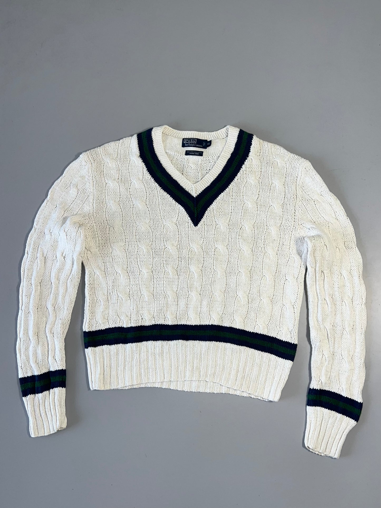 !                                                                                                                                                                           *Ralph*Lauren* Original (Hand Knit) (super premium) Pullover 55%Linen45%Cotton (XL)