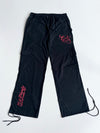 Ed Hardy x Urban Outfitters Black embroidered Cargo Elastic Pants (W: 32, L:41)