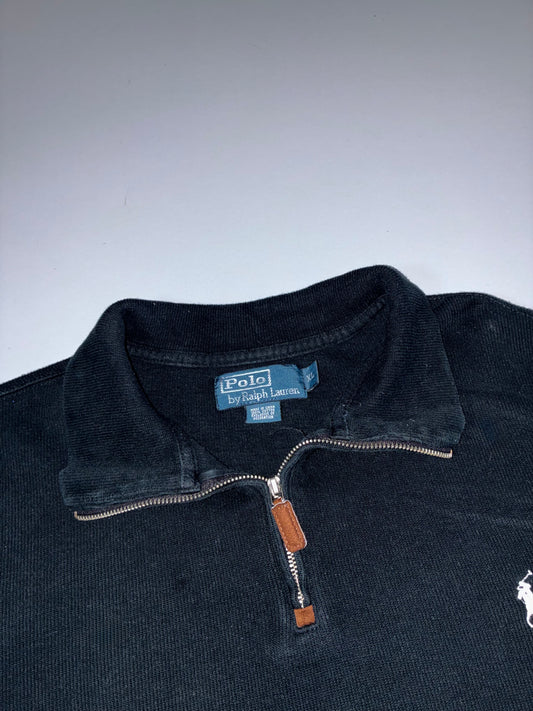 10.Polo Ralph Lauren | Quarter Zip Pullover | Black| 2XL