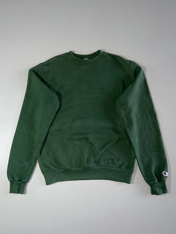 Champion Eco Authentic Forest Green Crewneck Sweatshirt (S)