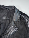 Be Edgy Deconstructed Distressed Leather Biker Jacket (M)