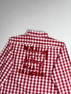 Scotch & Soda Red White Gingham Check Snap Button Shirt (M)