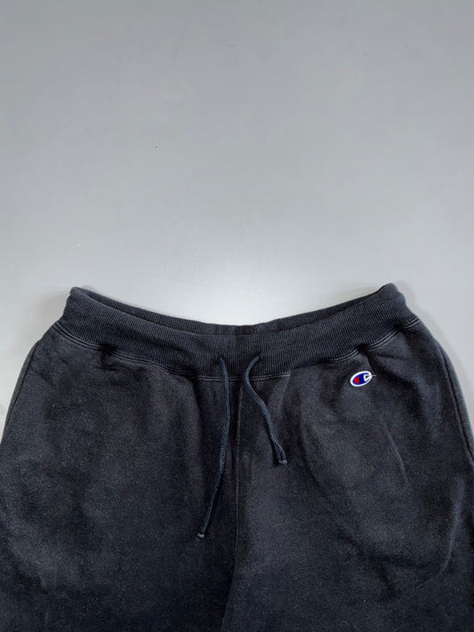 Champion Black Washed Sweat Shorts Elastic(W:30|L:19)