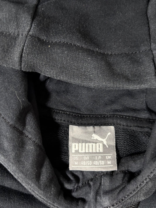 Puma | Black Grey-Sleeve Pullover Hoodie | (M)