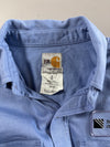Carhartt FR Workwear Shirt – Light Blue Robert Henry Corp Patch Work Shirt (S/M)