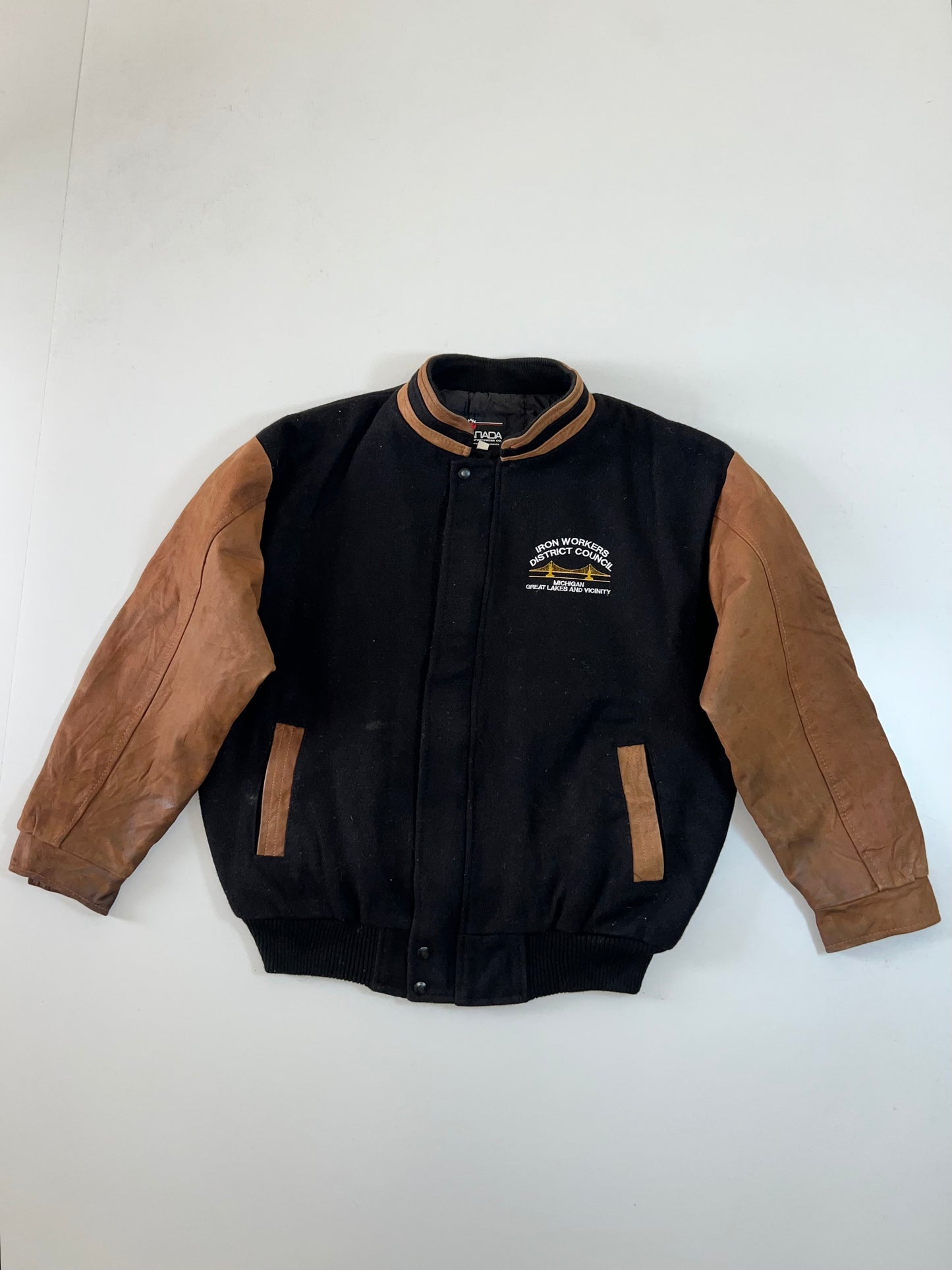 ZSuper Premium Varsity Jacket Original Leather (XL)