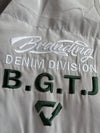Big Train Osaka Grey Puffer Jacket with Embroidered Logo (M)