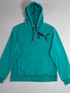 Puma | Teal Big Cat Logo Pullover Hoodie (L)