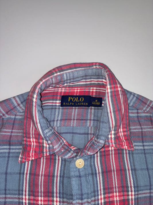 Polo Ralph Lauren Plaid Flannel Shirt – Blue/Red  Heavy (M)