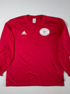 Vintage Adidas Climalite FFF Challenge Jean Leroy Red Long Sleeve Football Jersey – (2XL)