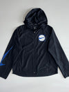 Nike Running Windbreaker Jacket – Black Static Swoosh Graphic (XL)
