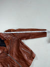 Vintage Master Town Brown Leather Biker Jacket (M)