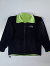 The North Face Denali Fleece Jacket (Black/Green) – Kids/Youth (M)