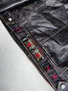 Vintage Danier Guns & Roses Black Pure Leather Jacket (S)