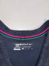 Nike Golf Dri-FIT Navy Zip Cardigan with Green Sleeve Stripes Women’s (L/XL)