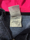 Vintage Nike Running Navy Pink Zip-Up Hoodie (S)