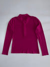Lacoste Long Sleeve Stretch Polo Magenta (M)