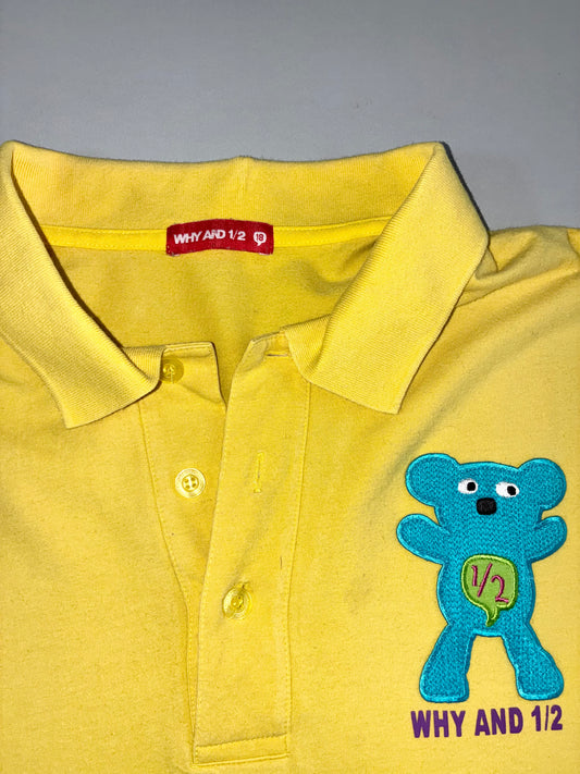 Why And 1/2 | Long Sleeve Polo | Yellow | 18 (Youth) (M)