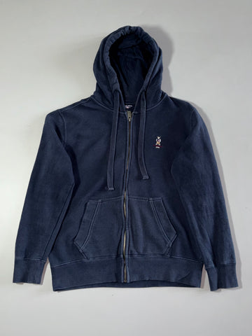 R. Athletic Jeans Co. Navy Zip-Up Hoodie – Bear Logo | (L)