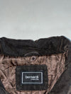 Bernardi Collection Washed Black Canvas Utility Jacket – Multi-Pocket, Quilted Lining (XL)