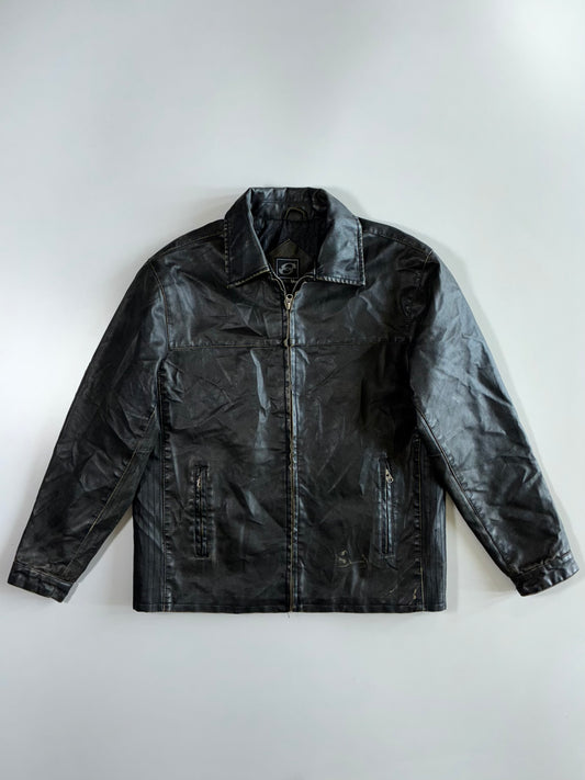 Anchor Blue Premium Original Leather Jacket (M)