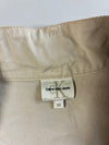 Vintage Calvin Klein Jeans Cream Zip-Up Cafe Racer Jacket (M)