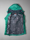 Columbia Omni-Heat Mint Green Hooded Puffer Women's Jacket  (M)