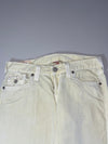 Y2K True Religion Made in USA Low Rise Jeans – Cream (W:32) (L:40)