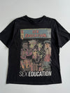 Netflix Sex Education Comic Book Style Graphic T-Shirt in Black (M)