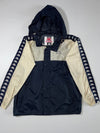 Kappa | Navy & Cream Colorblock Hooded Jacket (XL)