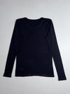 Gap Favorite Long Sleeve Crew Neck Tee – Black (S)