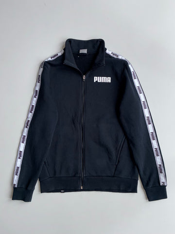 Puma Full Zip Taped Sleeve Track Jacket Black (S)