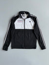 Adidas DV-Sports Fit & Fight Track Jacket | Black White | 3-Stripe | (M/L)