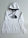 The North Face White Hoodie – Embroidered Half Dome Logo – (L)