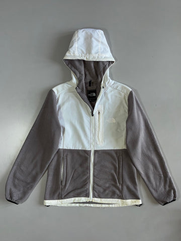 The North Face White/Grey Denali Fleece Women's Jacket (S/M)