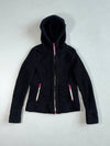 Superdry Mountain Black Sherpa Fleece Hoodie – Pink Zip Details Women’s (XS)