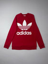 Adidas Originals Red Big Trefoil Crewneck Sweatshirt (M)
