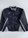 Nike | Satin Snap Bomber Jacket Black White (XL)