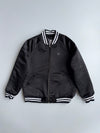 Reversible Varsity Bomber Jacket | Black & White King Embroidery (M)