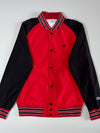 Champion Colorblock Varsity Jacket Red/Black,(S)