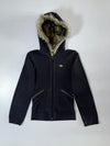 Adidas Faux Fur Hooded Jacket Black, Women’s (XS)