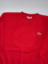 Vintage Chemise Lacoste Made in France Red Crewneck Sweatshirt (M)