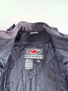 Alpinestars Black Textile Motorcycle Riding Jacket with Purple Mesh Vents & Armor with Detachable Arm (Paded)(XL)